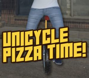 Unicycle Pizza Time